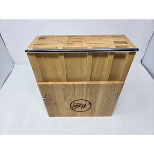 GUNTER WILHELM EXECUTIVE CHEF SERIES WOODEN KNIFE BLOCK 15 SLOT BLOCK ONLY